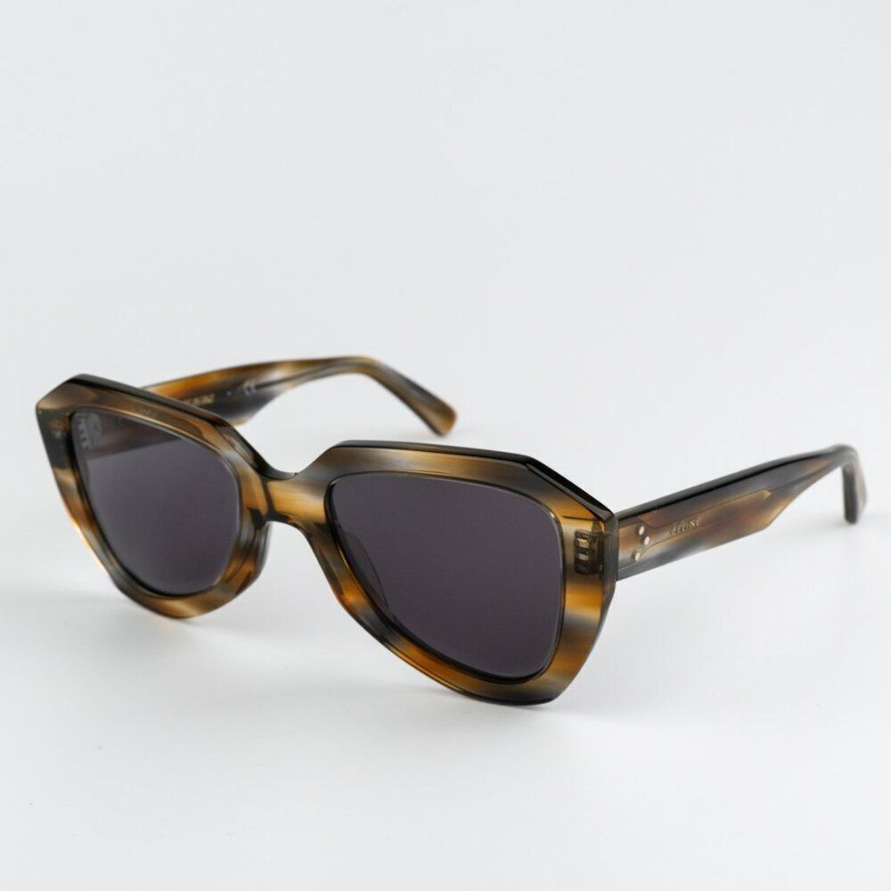 SALE! NEW Celine CL40046U 55A Coloured Havana Smoke Photochromatic Sunglasses